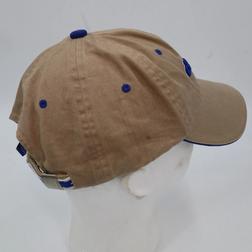 Colosseum Duke Blue Devils Hat Mens OSFM Khaki Blue Embroidered‎ Dad Cap NCAA